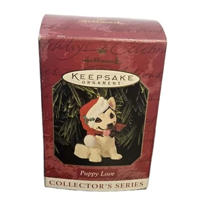 Hallmark Keepsake Ornament Puppy Love 1999  German Shepherd  - Picture 1 of 7