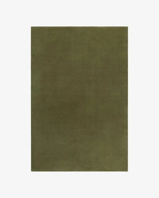 Hand-Tufted Wool Rug 9x12 ft -Nordic Knots Grand Olive Green Wool Area Rug 8x10 - Image 1 of 4