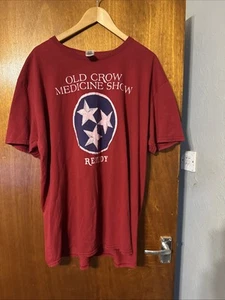 Old Crow Medicine Show Remedy Tour T-Shirt Size 2XL Red Concert Tee Perfect Con - Picture 1 of 5
