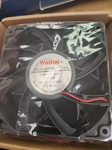 Wathai 120x120x38mm 120mm 24V 2Pin Brushless DC Industrie Kühl Gehäuselüfter - Bild 1 von 5