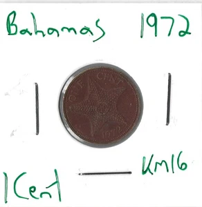 Coin Bahamas 1 Cent 1972 KM16 - Picture 1 of 4