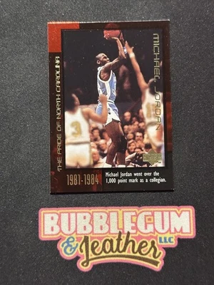 1999 Upper Deck Michael Jordan Career Collection 7 Michael Jordan North Carolina - Image 1 of 2