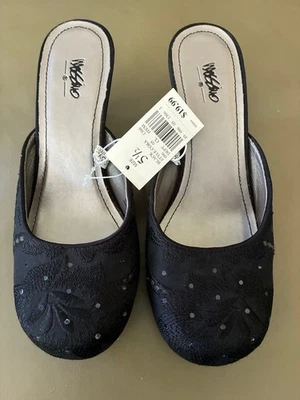 Mossimo Black Dressy Sling Back Low Heels Sz. 5.5 NWT - Image 1 of 3