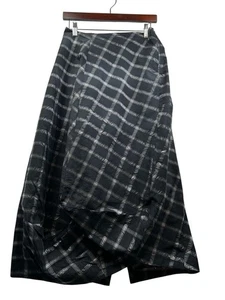 Moyuru Rock Damen Größe Medium japanische Mode asymmetrisch kariert schwarz grau - Bild 1 von 13