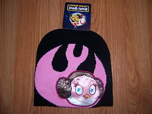 ANGRY BIRDS STAR WARS Gorro Sombrero Nuevo con etiquetas Rosa y Negro PRINCESA LEIA Niñas - Imagen 1 de 9
