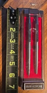 Vintage InoxCrom Pen & Mechanical Pencil Set Made in Spain - Picture 1 of 3
