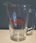BUDWEISER "KING OF BEER" GLASS BEER PITCHER / HEAVYWEIGHT(4 lbs) & THICK GLASS