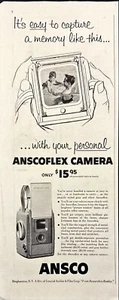 Ansco Ansoflex Camera Capture Memories Vintage Print Ad 1955 - Picture 1 of 5