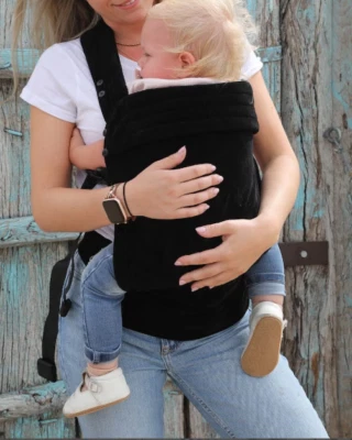 Portabebés Convertible 4 en 1 Duradero, Ajustable, Portabebés Ergonómico, Negro Foto 1 de 4