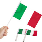 Italy Stick Flag, Anley Italian 5X8 Inch Handheld Mini Flag With 12" White So...