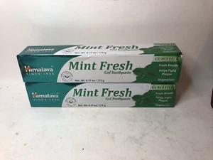 2 Pack Himalaya Mint Fresh Gel Toothpaste Reduce Plaque - Picture 1 of 5