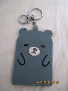 LEATHER+KEYCHAINS+KEY RING+MODERN CUTE KOREAN CHARACTERS - Picture 1 of 7