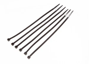 2000 x schwarze Kabel Nylon Kabelbinder 8 Zoll 200 mm - Bild 1 von 1