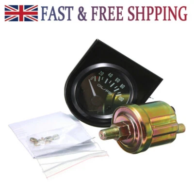 100PSI Digital LED Oil Press Pressure Gauge & Sensor Meter Universal 2" 52mm - Image 1 of 4