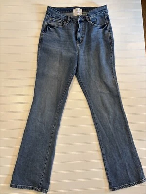 Pantalones de mezclilla Habitual Logan tiro alto bootcut para mujer talla 8/29 lavado medio Foto 1 de 4