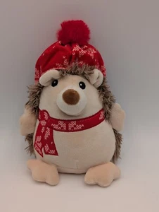Walmart Hedgehog Plush Winter Scarf Hat 8 Inch 2024 Stuffed Animal Toy - Picture 1 of 8