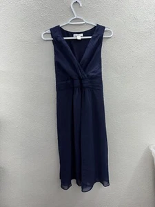 Womens Motherhood Maternity Dress Size Small Blue V-Neck Sleeveless Tank  - Picture 1 of 11