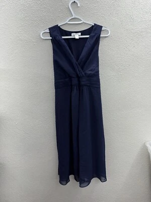 Womens Motherhood Maternity Dress Size Small Blue V-Neck Sleeveless Tank  - Image 1 of 4