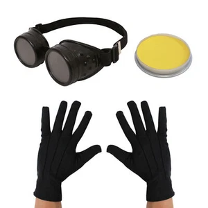 ADULTS YELLOW DESPICABLE FOLLOWER ACCESSORY SET FANCY DRESS MOVIE TV GOGGLES - Picture 1 of 7
