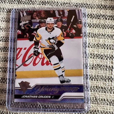2023-24 Upper Deck Series 1 #205 Jonathan Gruden Young Guns Pittsburgh Penguins - Image 1 of 2
