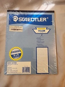 Staedtler 8.5x11 Rag Vellum 50 Sheet Pad 8x8 Grid Sealed - Picture 1 of 5