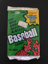 Confex Hit Spit Swear Scratch & Steal Goof Baseball Cards 1991 WAX PACK