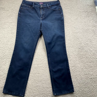 NYDJ Womens Jeans Straight 14P Stretch Made in USA 32" Waist - Image 1 of 4