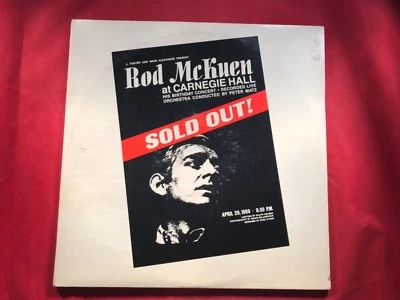 P-10 ROD McKUEN At Carnegie Hall - LIVE - DOUBLE ALBUM - APRIL 26, 1969 - RECORD Foto 1 de 4