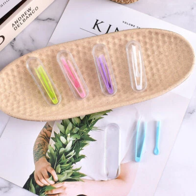 Contact Lens Tweezers V Inserter Applicator Travel Case Helper for Soft , Hard - Imagen 1 de 4