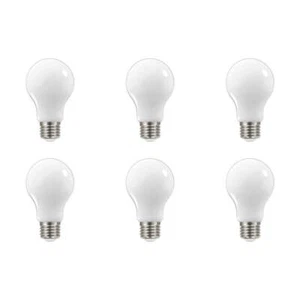 SATCO 8.2W LED A19 - White - Medium Base - 3000K - 6PK - Picture 1 of 7