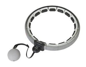CRIVIT Hula-Hoop-Reifen mit Gewicht Taillenumfang von ca. 60–105 cm grau*B-Ware - Bild 1 von 4
