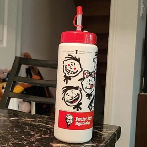 Vintage 1990 Pfk KFC Sport Water Bottle Poulet frit Kentucky rare French Canada - Picture 1 of 9