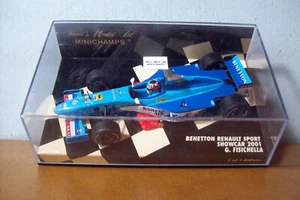 1/43 MINICHAMPS 430 010097 BENETTON RENAULT 2001 SHOWCAR GIANCARLO FISICHELLA - Picture 1 of 4