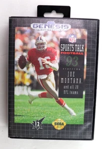 NFL Sports Talk Football '93 Starring Joe Montana (Sega Genesis, 1992) Authentic - Picture 1 of 6