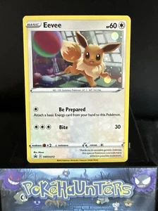 Pokemon Card Eevee SWSH212 Black Star Promo Sword & Shield Holo Rare NM - Picture 1 of 2