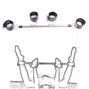 Lock slave Spreader Bar Bondage Hand Leg Wrist Ankle Cuffs Restraint Toy BDSM - Picture 1 of 35