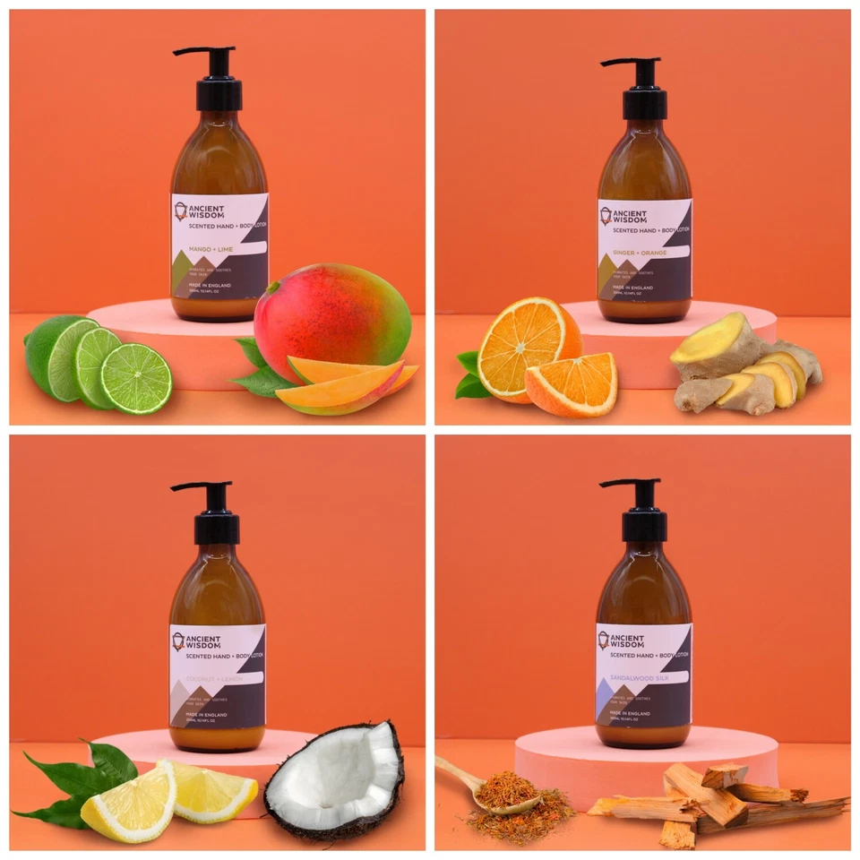 Fragranced Hand & Body Lotion 300ml - Pump Bottle Massage Essential Oils - Image 1 of 1