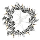 LED Fairy Lights Jungle Decorations Astetic Room Iron Zebra String Outdoor