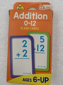 Math Flashcards School Zone Addition Numbers 0-12 Stocking Stuffer Christmas - Bild 1 von 7