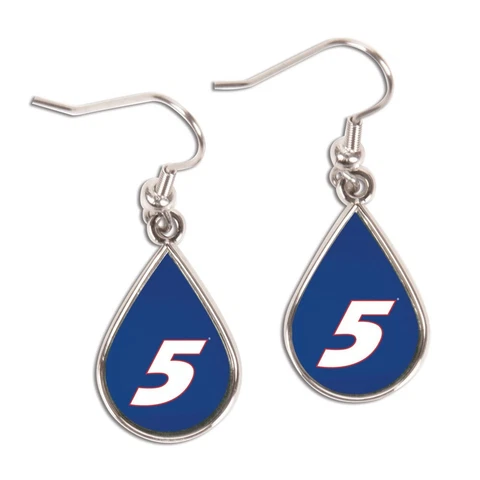 Kasey Kahne 2015 Wincraft #5 Tear Drop Earrings Carded FREE SHIP! Cover