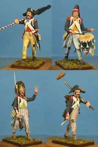 Infantería Republicana Francesa Sin Montar, Metal Blanco 1/30 Figura Kit VID SOLDADOS - Imagen 1 de 102