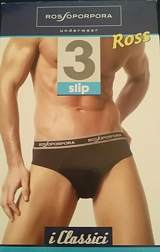 3 slip uomo ROSSO PORPORA COLORI ASSORTITI Tg 5/L art.ROSS vestibilità eccelsa - Immagine 1 di 1
