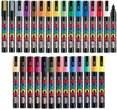 Uni posca Paint Marker Pen Medium Point Set 29 (PC-5M)  FAST EXPRESS SHIPPING  - image 1 of 4