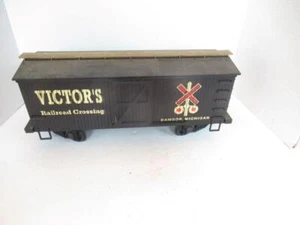 G SCALE - VICTOR'S RAILROAD CROSSING - BANGOR, MICHIGAN STOCK CAR- EXC-SH - Picture 1 of 4