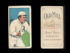 1909-1911 T206 Paddy Livingstone Philadelphia Athletics ***Old Mill***