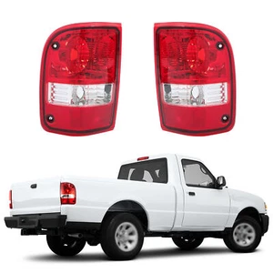 For Ford Ranger 2001-2011 New Left+Right Rear Tail Lights Chrome Red/Clear Lens - Picture 1 of 14