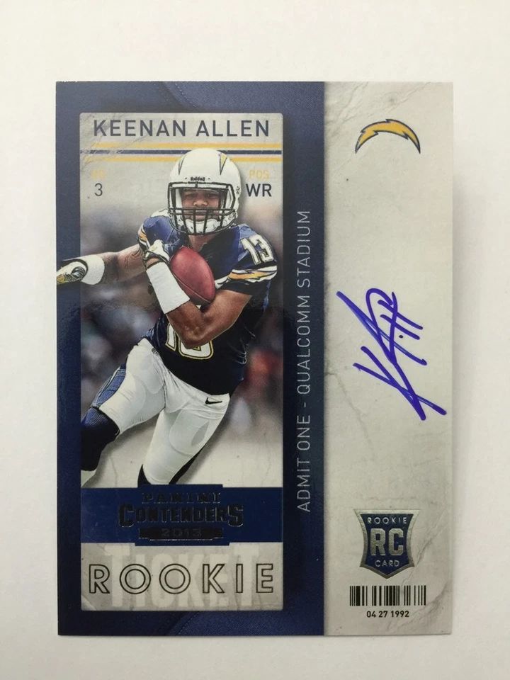 Keenan Allen RPS Rookie Ticket Auto 2013 Panini Contenders Football SSP Rare - Image 1 of 1