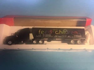 HO Scale HERPA Kenworth T600 Aero with sleeper-great logo“ FEED THE CHILDREN” - Picture 1 of 6