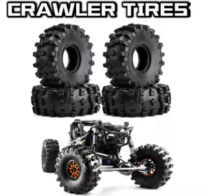 4Pcs 2.2in Crawler Tires Oversized 150mm Rubber Tyre for 1/10 RC Car Axial SCX10 - Picture 1 of 12