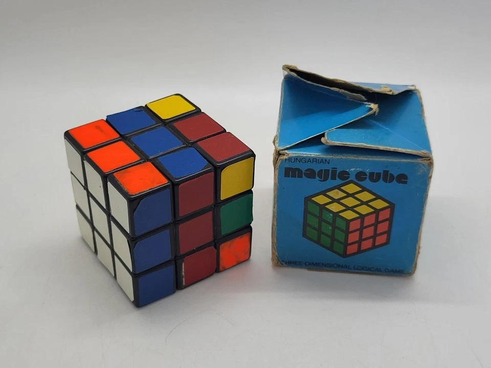 Rubik's Cube Logical Game Puzzle POLITOYS Hungary Original Vintage 1980 - Image 1 of 4
